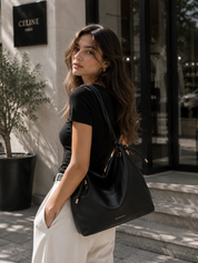 Khai Hobo Bag - Black