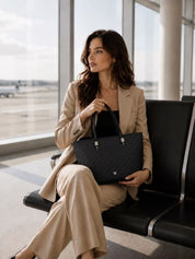 Cleo Large Tote Bag - Black