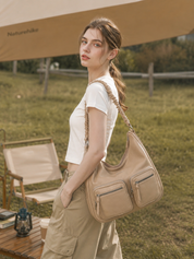 Audrey Hobo Bag - Khaki