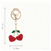 Crystal Cherry Bag Charm