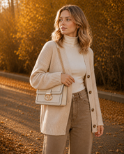 Bianca Crossbody Bag - Pale Apricot