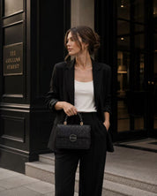 Bianca Top Handle Bag - Black