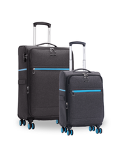 San Michelle Denim Voyager 68cm and 55cm Set - Black