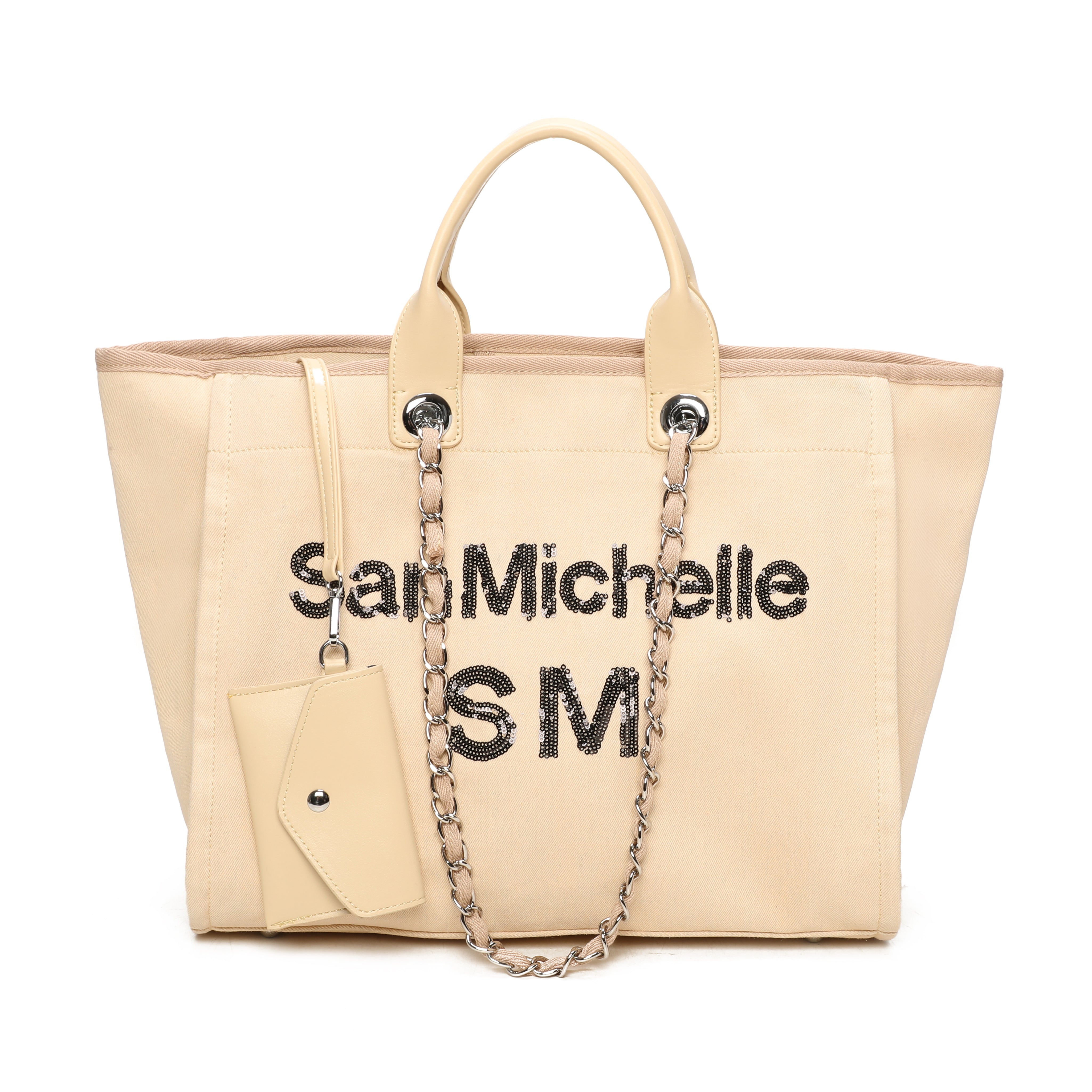 Sasha Canvas Tote Bag - Light Camel