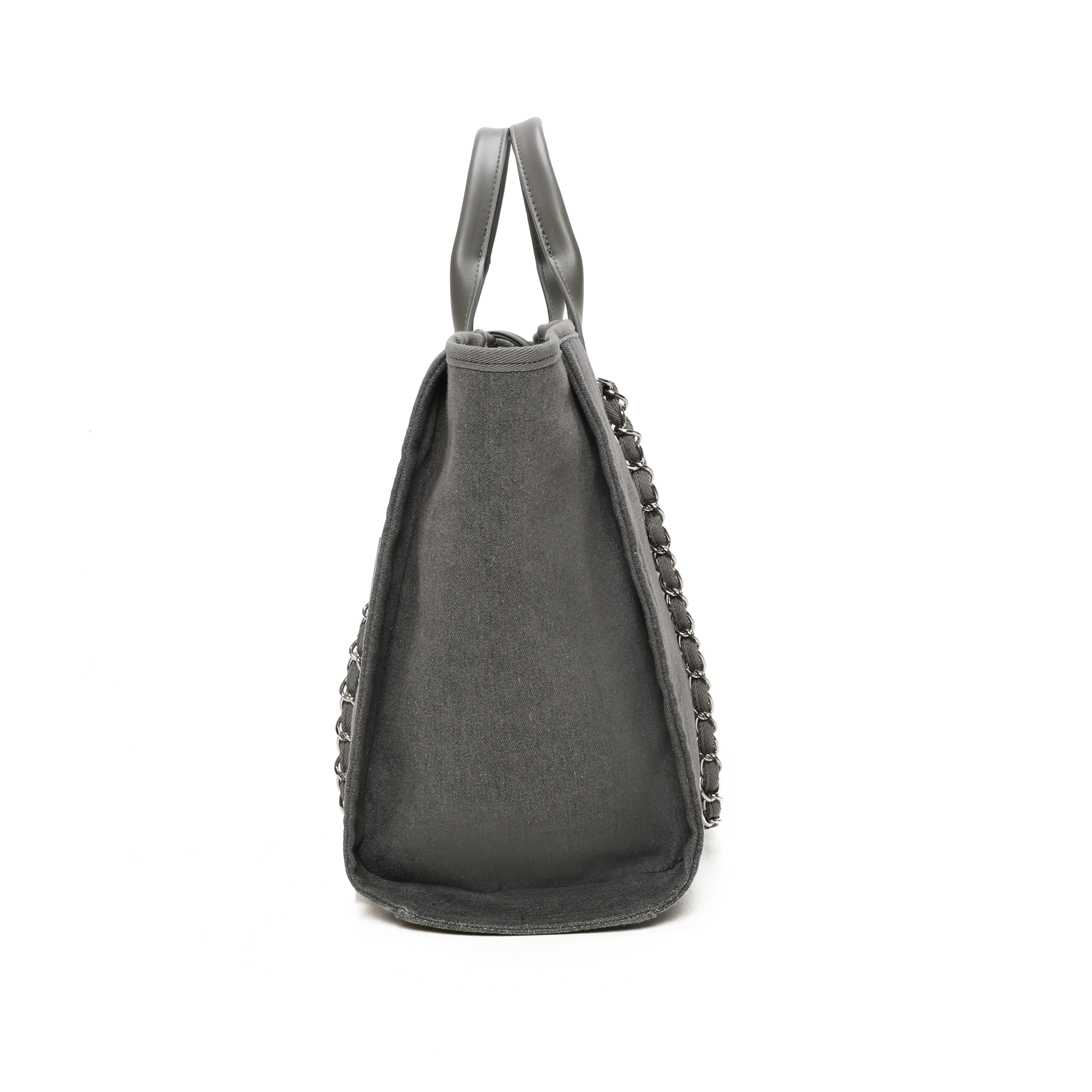 Sasha Canvas Tote Bag - Black