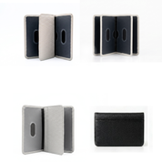 Alvie Leather Card Holder - Black