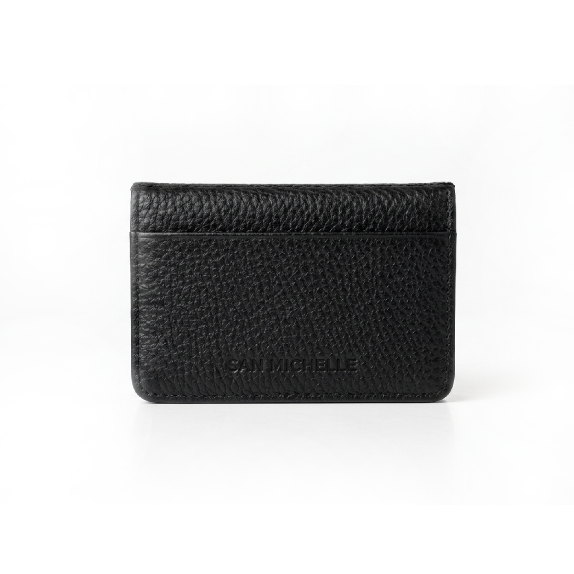 Alvie Leather Card Holder - Black