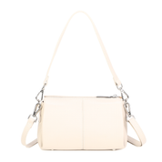 Anna Leather Crossbody Bag - Beige