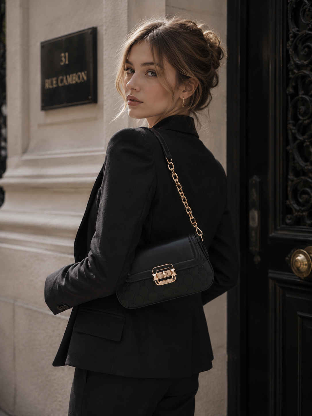 Yvette Crossbody Bag - Black