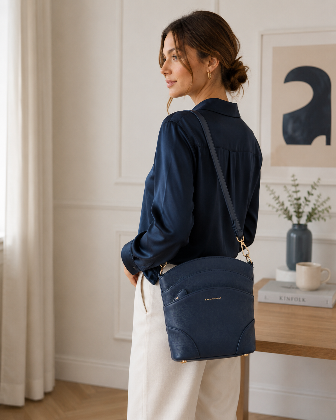 Agatha Crossbody Bag - Navy