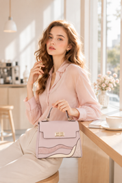 Amelie Top Handle Bag - Pink