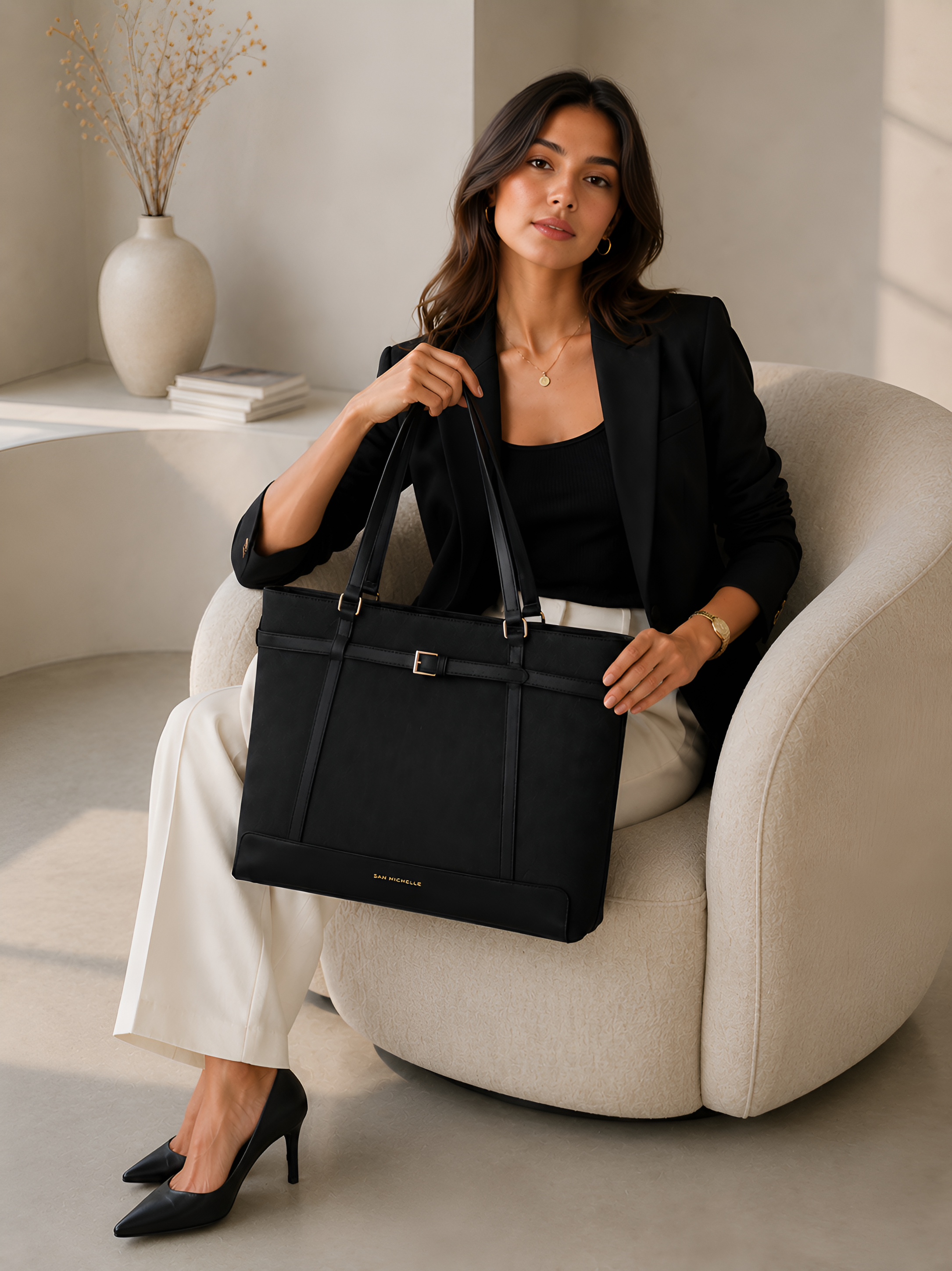 Alessia Tote Bag - Black
