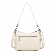 Beth Leather Shoulder Bag - Beige