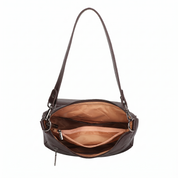 Beth Leather Shoulder Bag - Coffee