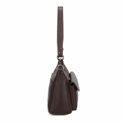 Beth Leather Shoulder Bag - Coffee