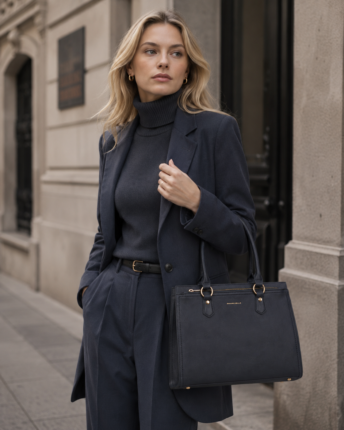 Erica Carryall Bag - Navy