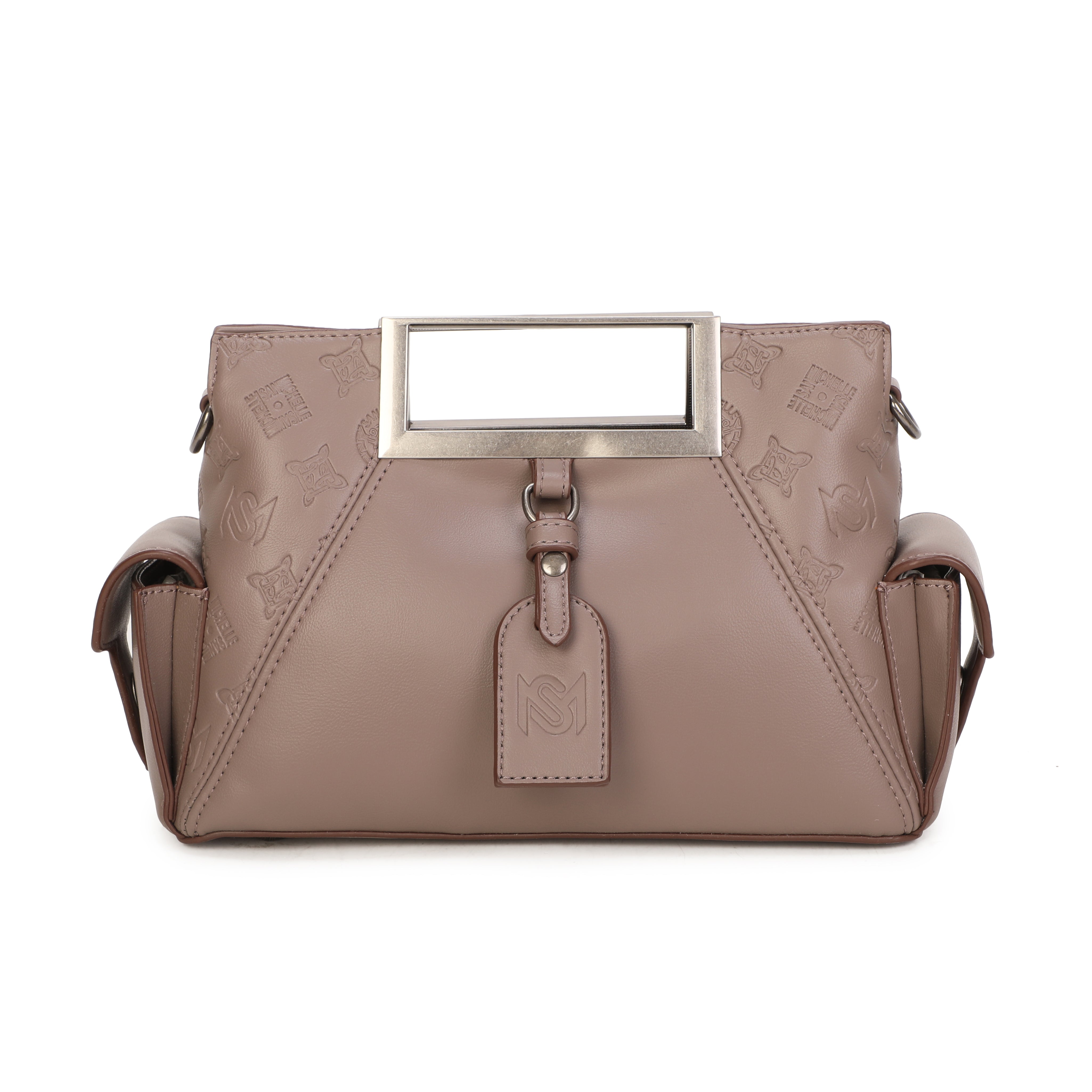 Calista Top Handle Bag - Taupe