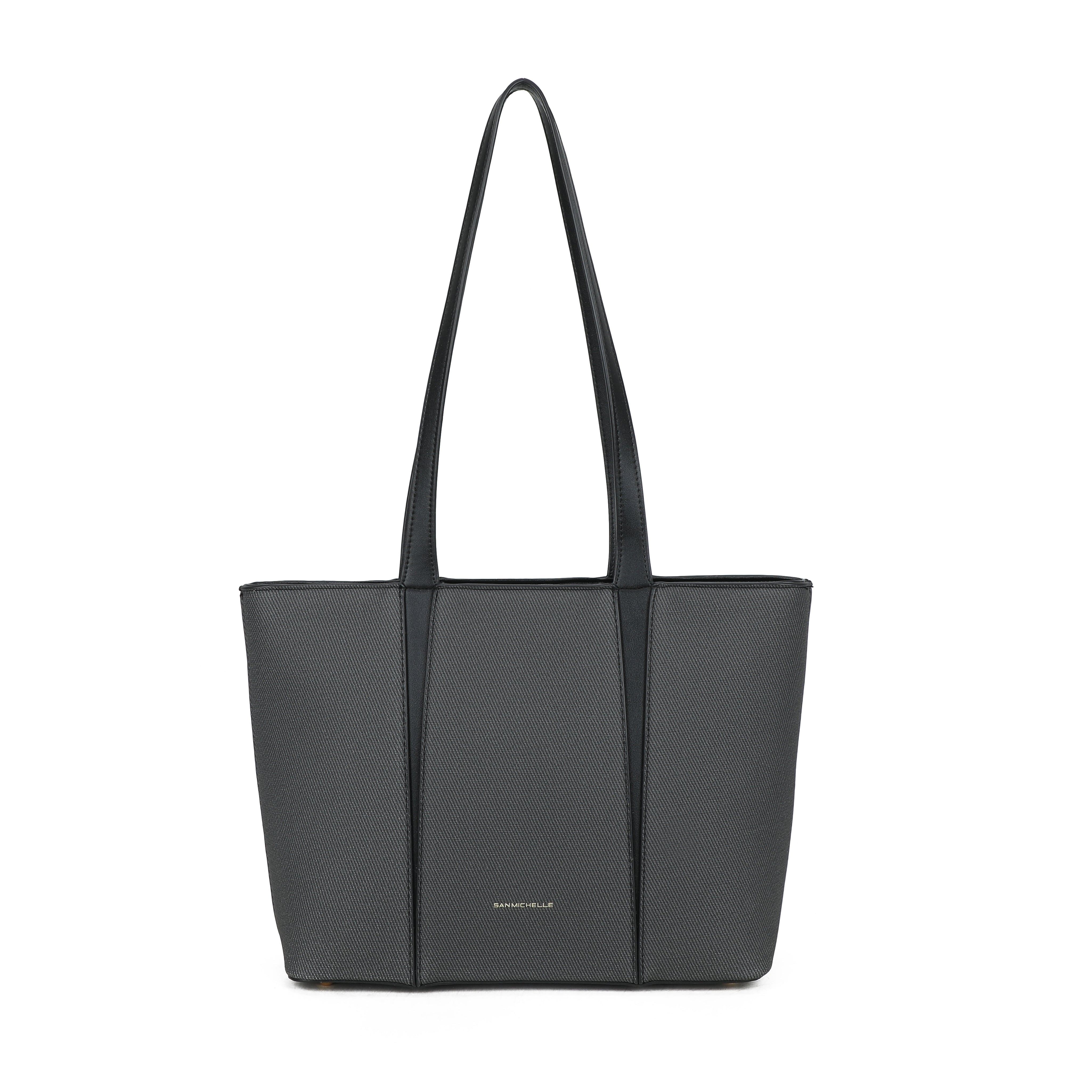 Capri Trapeze Tote Bag - Black