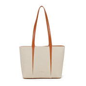 Capri Trapeze Tote Bag - Beige