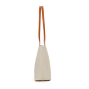 Capri Trapeze Tote Bag - Beige