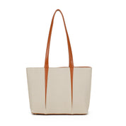 Capri Trapeze Tote Bag - Beige