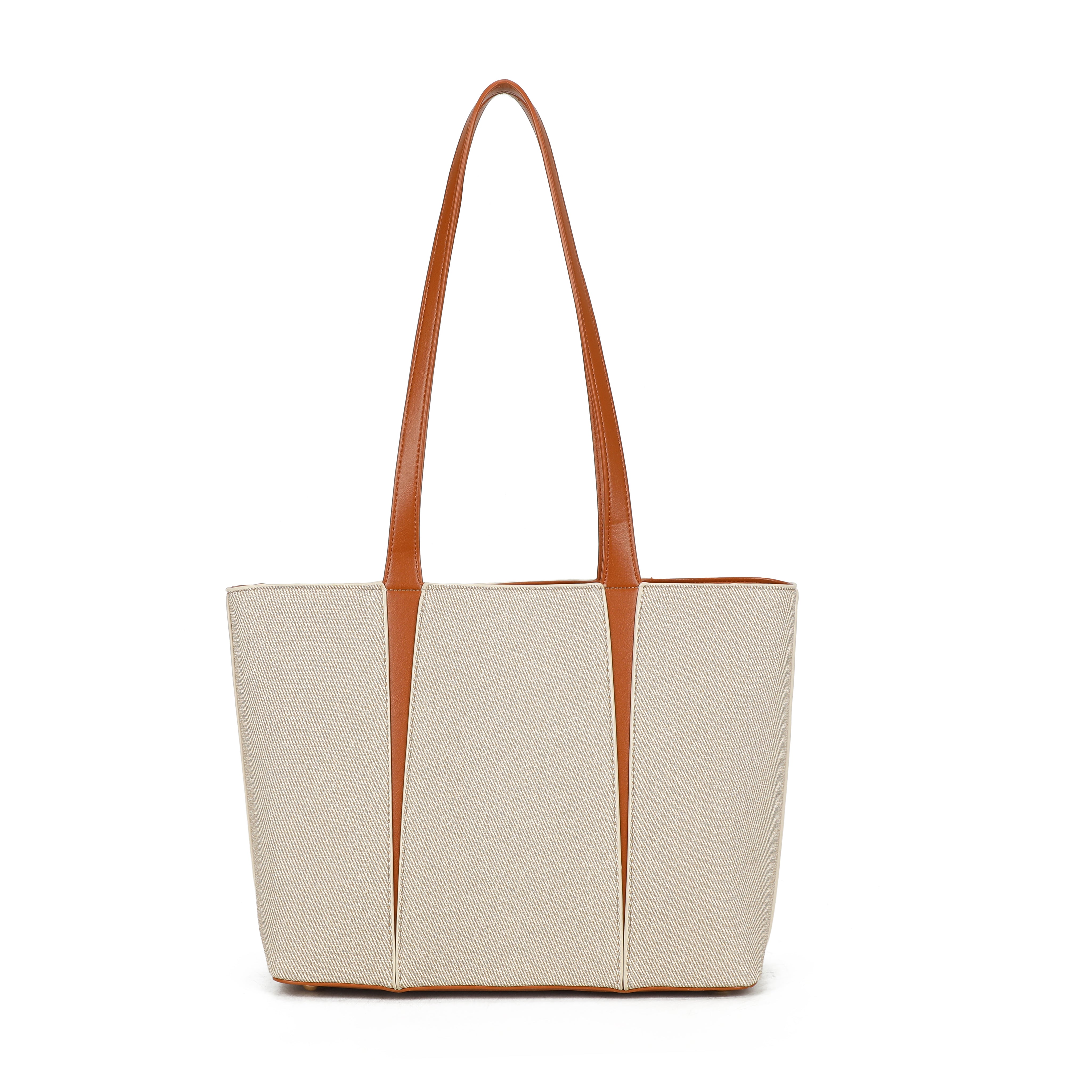 Capri Trapeze Tote Bag - Beige