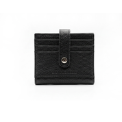 Charlie Leather Card Wallet - Black