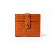 Charlie Leather Card Wallet - Burnt Orange