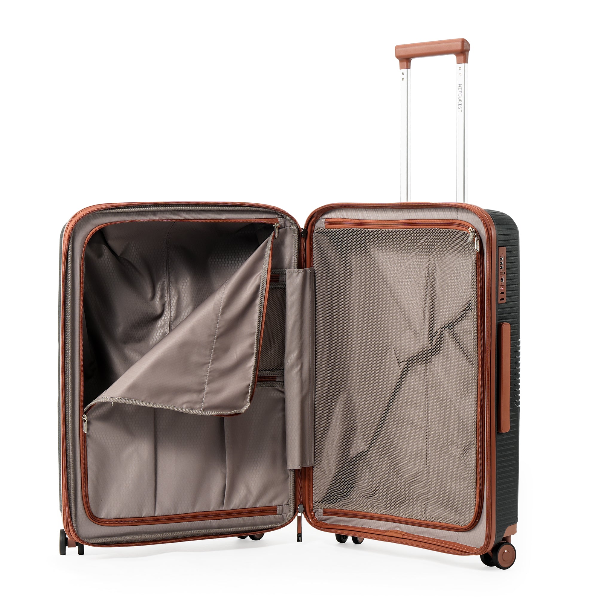 NZTourist Terra Luxe 53cm Suitcase - Black