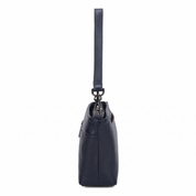 Cynthia Leather Crossbody Bag - Navy Blue