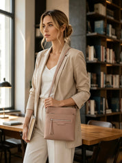 Jasmine Crossbody Bag - Pale Apricot