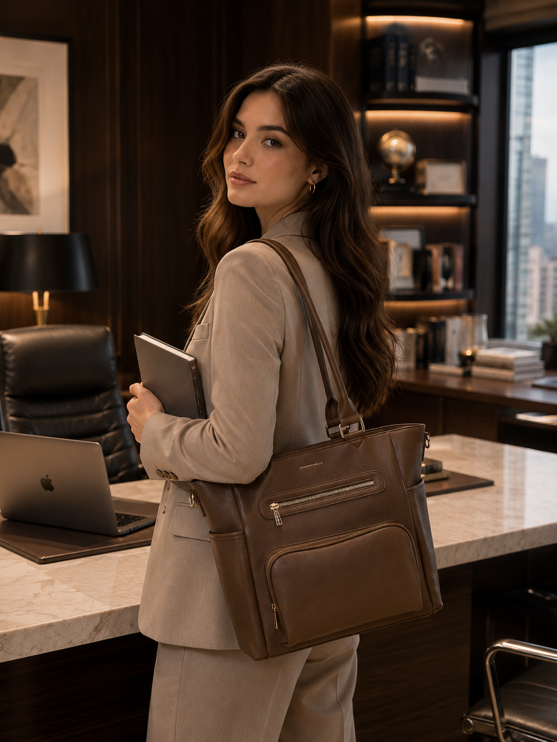Rene Tote Bag - Brown