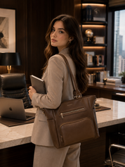 Rene Tote Bag - Brown
