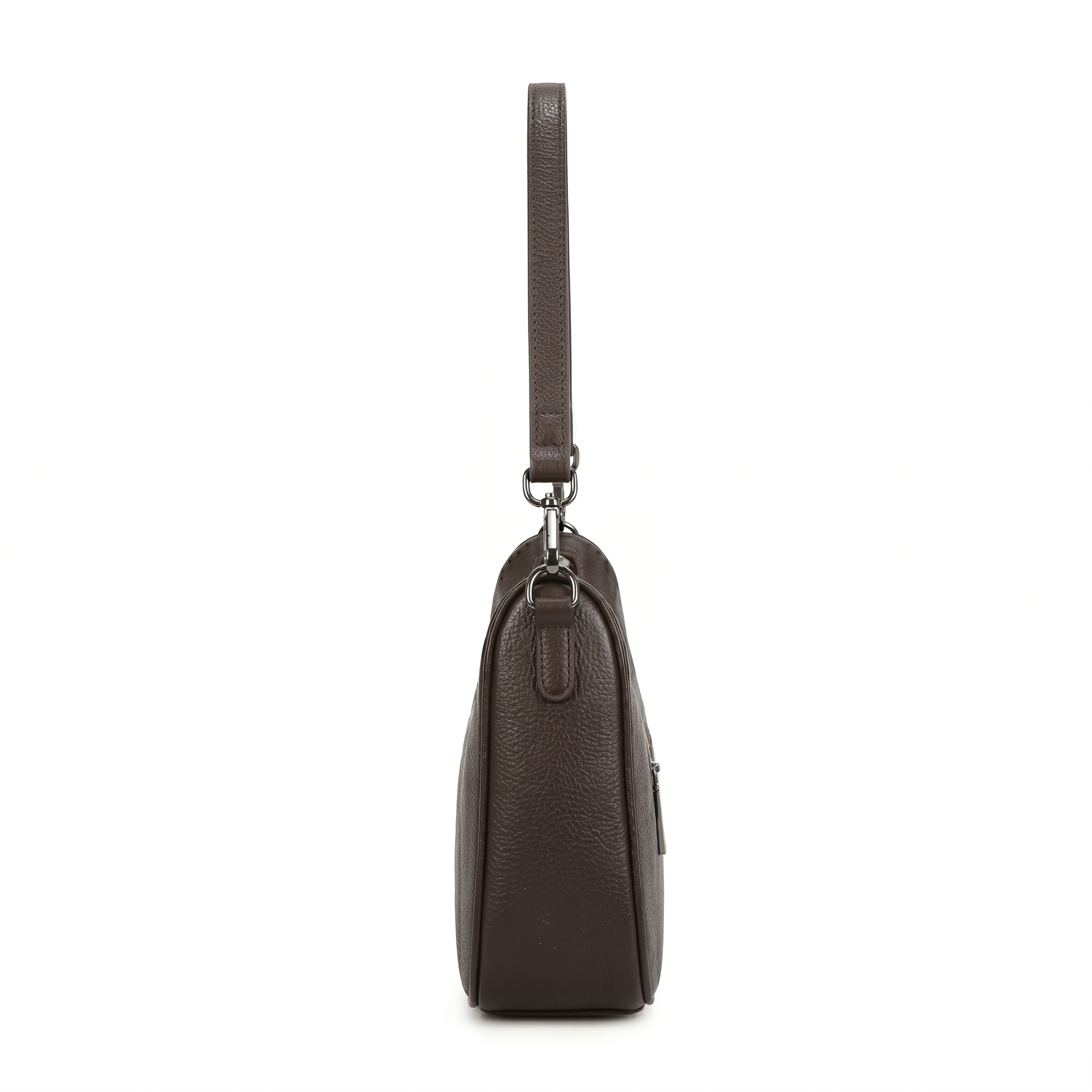 Elise Leather Shoulder Bag - Coffee