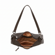 Elise Leather Shoulder Bag - Coffee