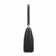 Elise Leather Shoulder Bag - Black