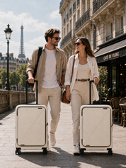 NZTourist Primo Dual Open 66cm Suitcase - Beige