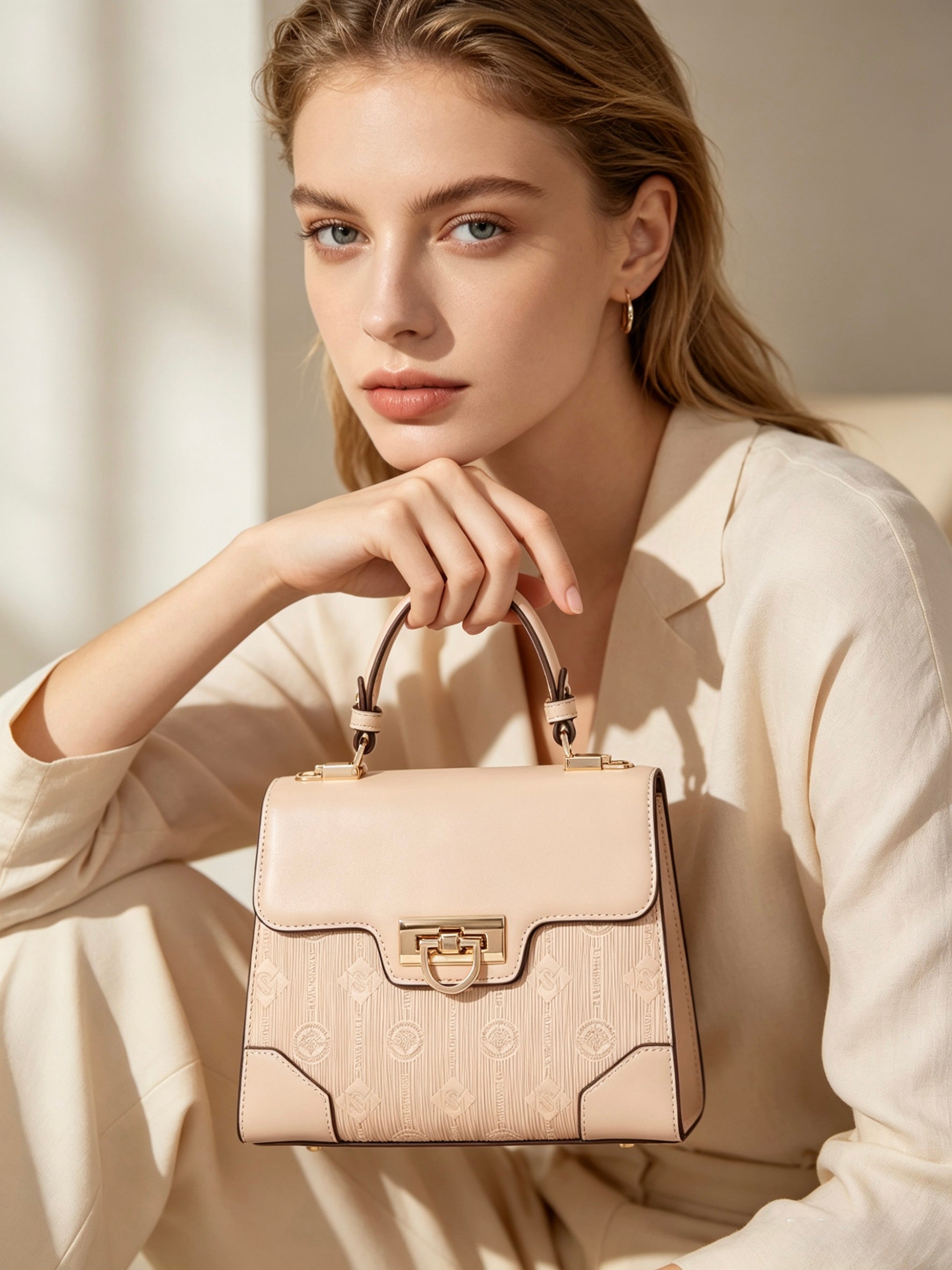 Anne Top Handle Bag - Pink