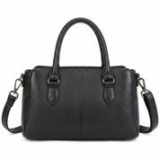 Bella Leather Day Bag - Black