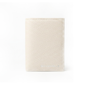 Jill Small Leather Wallet - Beige