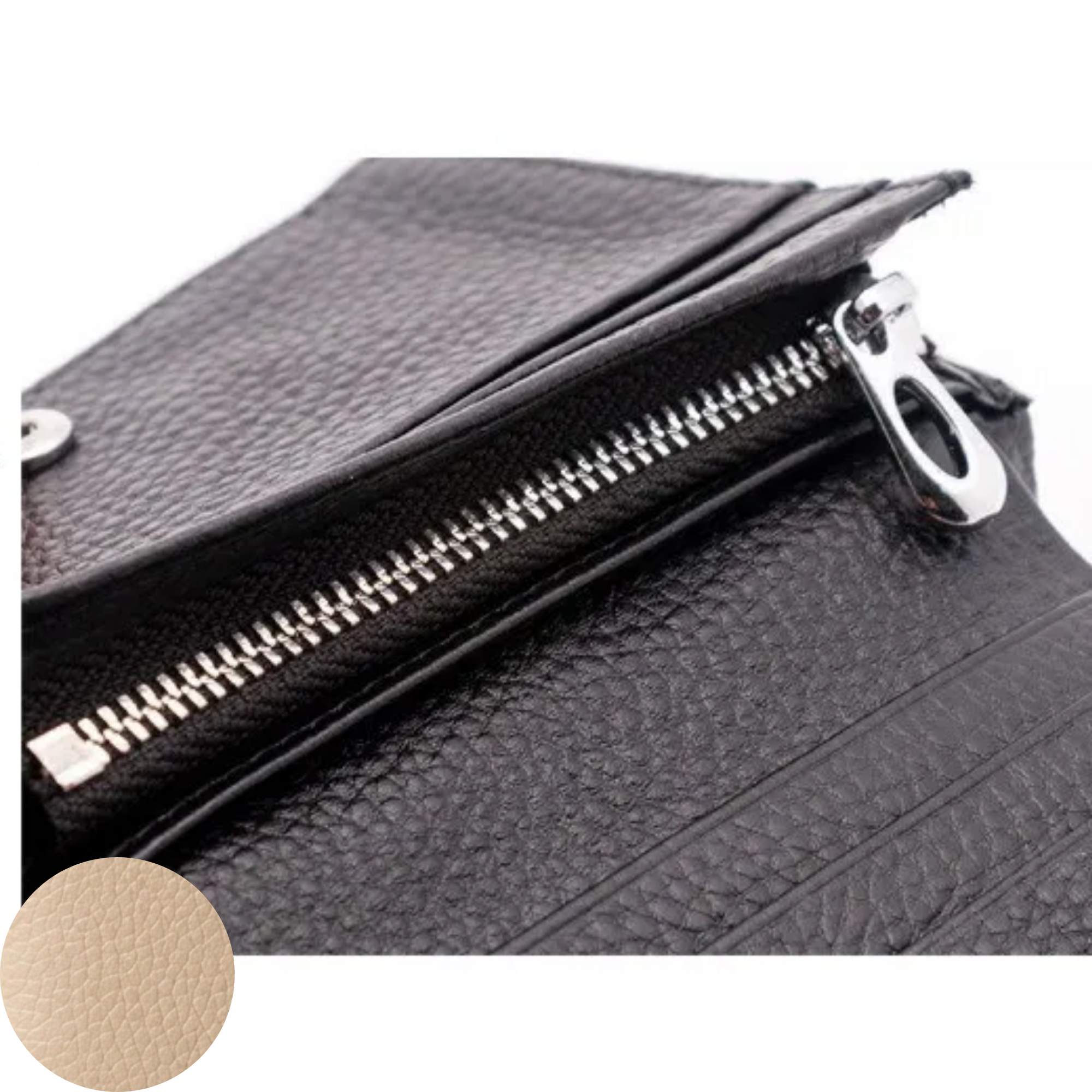 Jill Small Leather Wallet - Camel