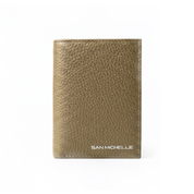 Jill Small Leather Wallet - Khaki Green