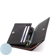 Jill Small Leather Wallet - Light Blue