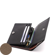 Jill Small Leather Wallet - Mocha