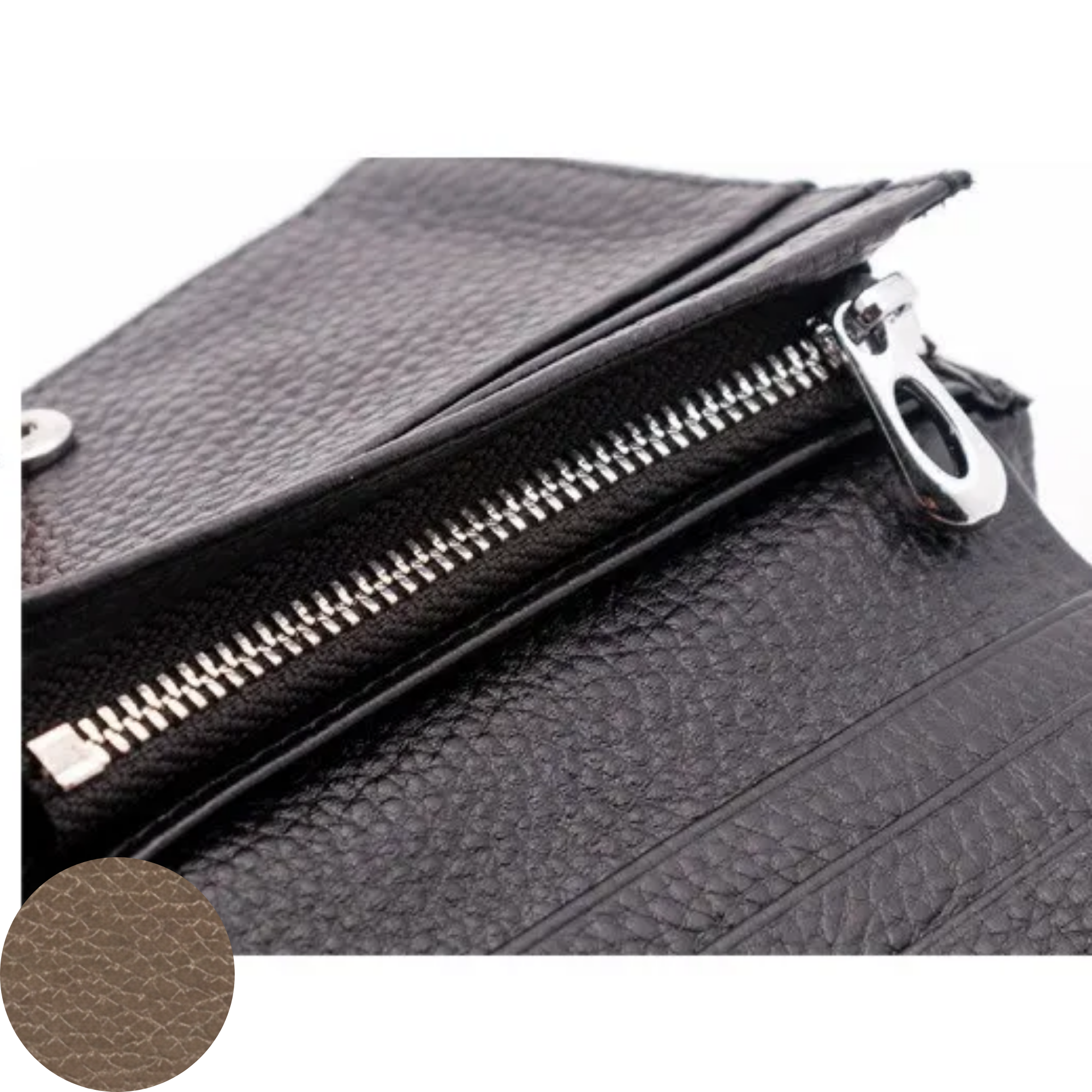 Jill Small Leather Wallet - Mocha