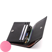 Jill Small Leather Wallet - Pink
