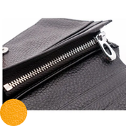 Jill Small Leather Wallet - Yellow