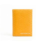 Jill Small Leather Wallet - Yellow