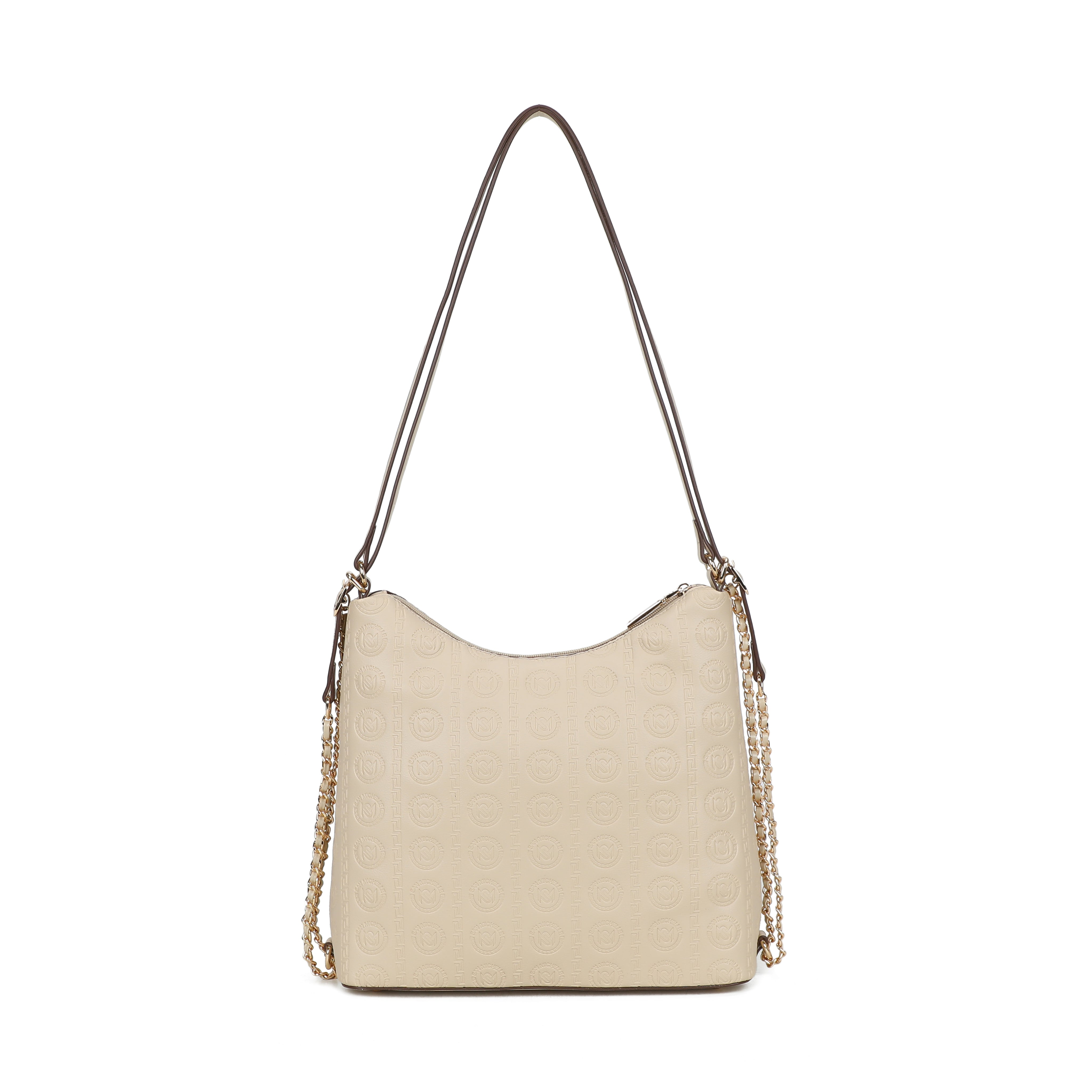 Nora Two-Way Hobo Bag - Pale Apricot