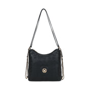 Nora Two-Way Hobo Bag - Black